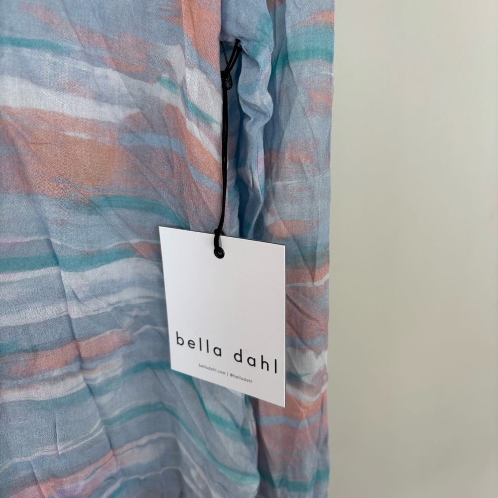Bella Dahl Long Sleeve Button Down Top with Sunset Design Size S‎ NWT - Picture 6 of 10